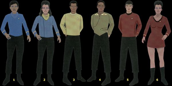 Uniformy z obdob TOS
